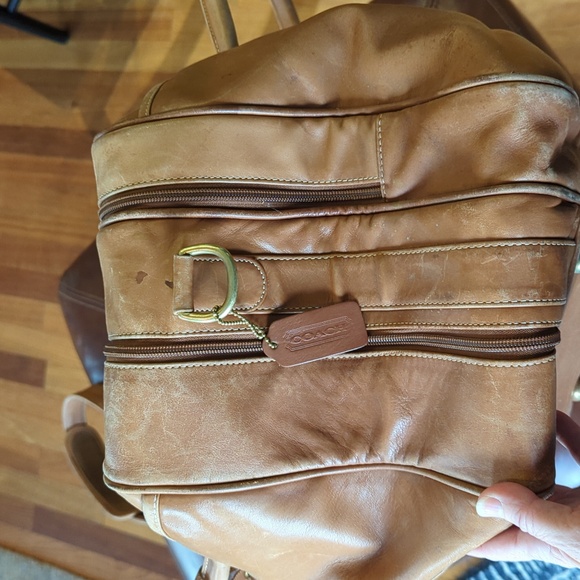 Vintage Coach Overnighter 512 British Tan project bag. - Picture 3 of 16